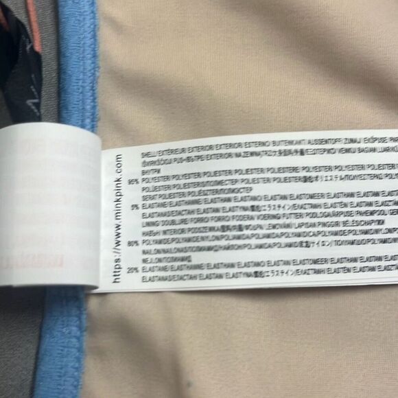 Minkpink Revolve Spero Swim Bikini Bottoms Corn Blue Textured Ruffles XS NWT - Picture 7 of 8